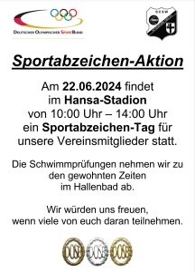 Sportabzeichenaktion am 22.06.2024 im Hansa-Stadion